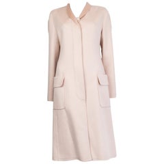Alexander McQueen pale pink cashmere Coat Jacket 42