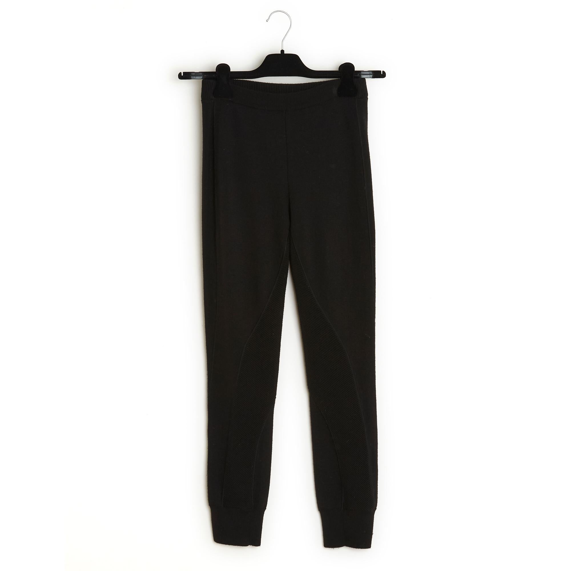 Alexander McQueen Pants FR36 Black Wool Legging For Sale 2
