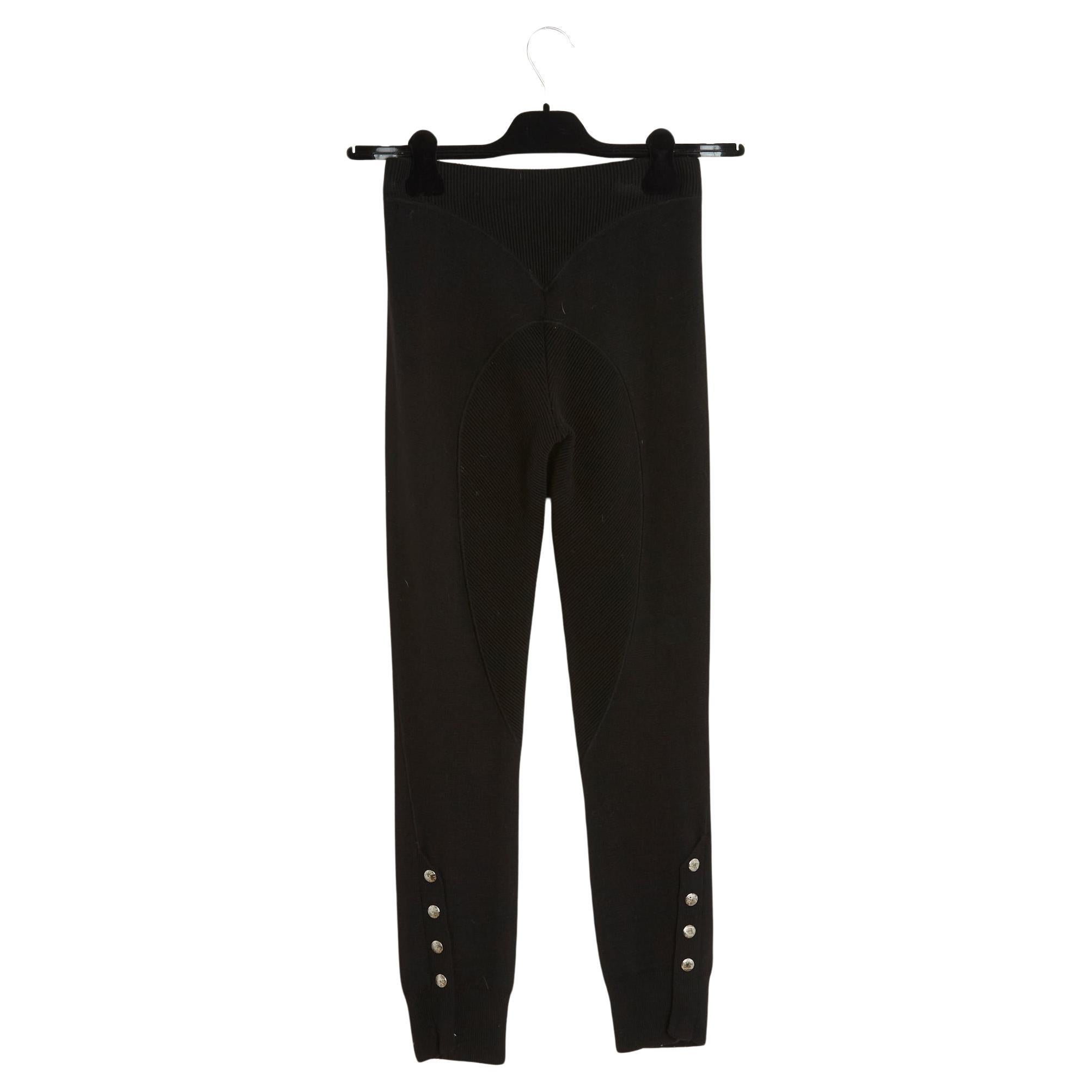Alexander McQueen Pants FR36 Black Wool Legging For Sale