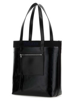 Alexander McQueen Lackleder-Tragetasche – Schwarz