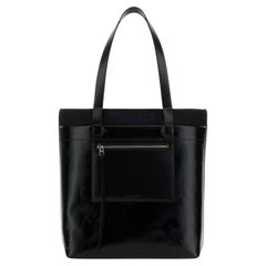 Alexander McQueen Lackleder-Tragetasche – Schwarz