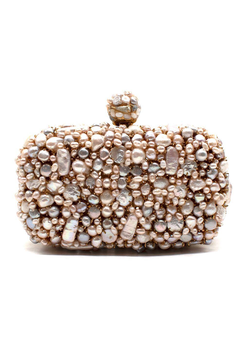 Women's Alexander McQueen Pearl Embellished Clutch Bag