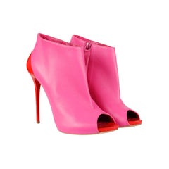 Alexander McQueen Peeptoe Ankle Boots