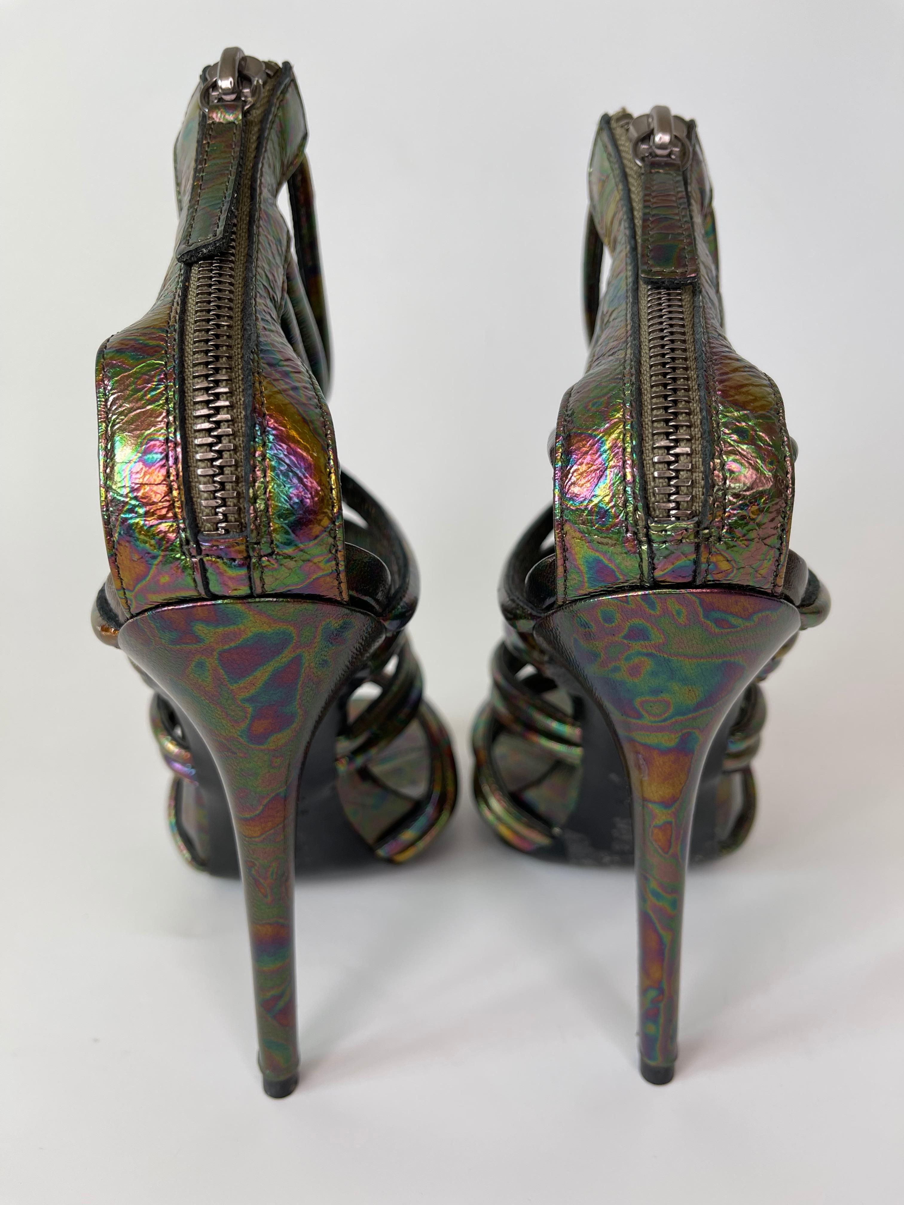oil slick heels