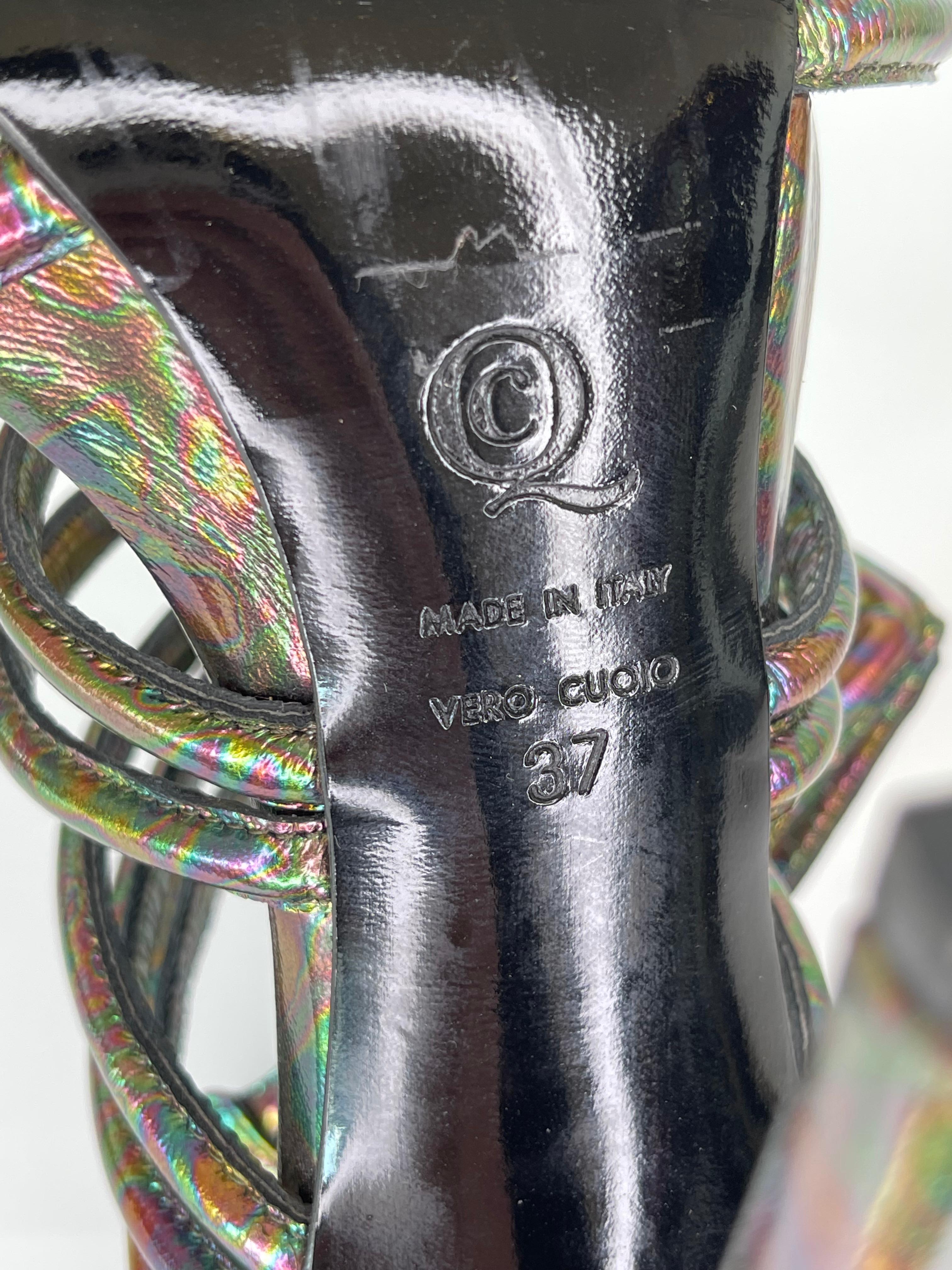 Alexander McQueen Pelle Öllick DK Polar Nights Iridescent (37 EU) im Angebot 1