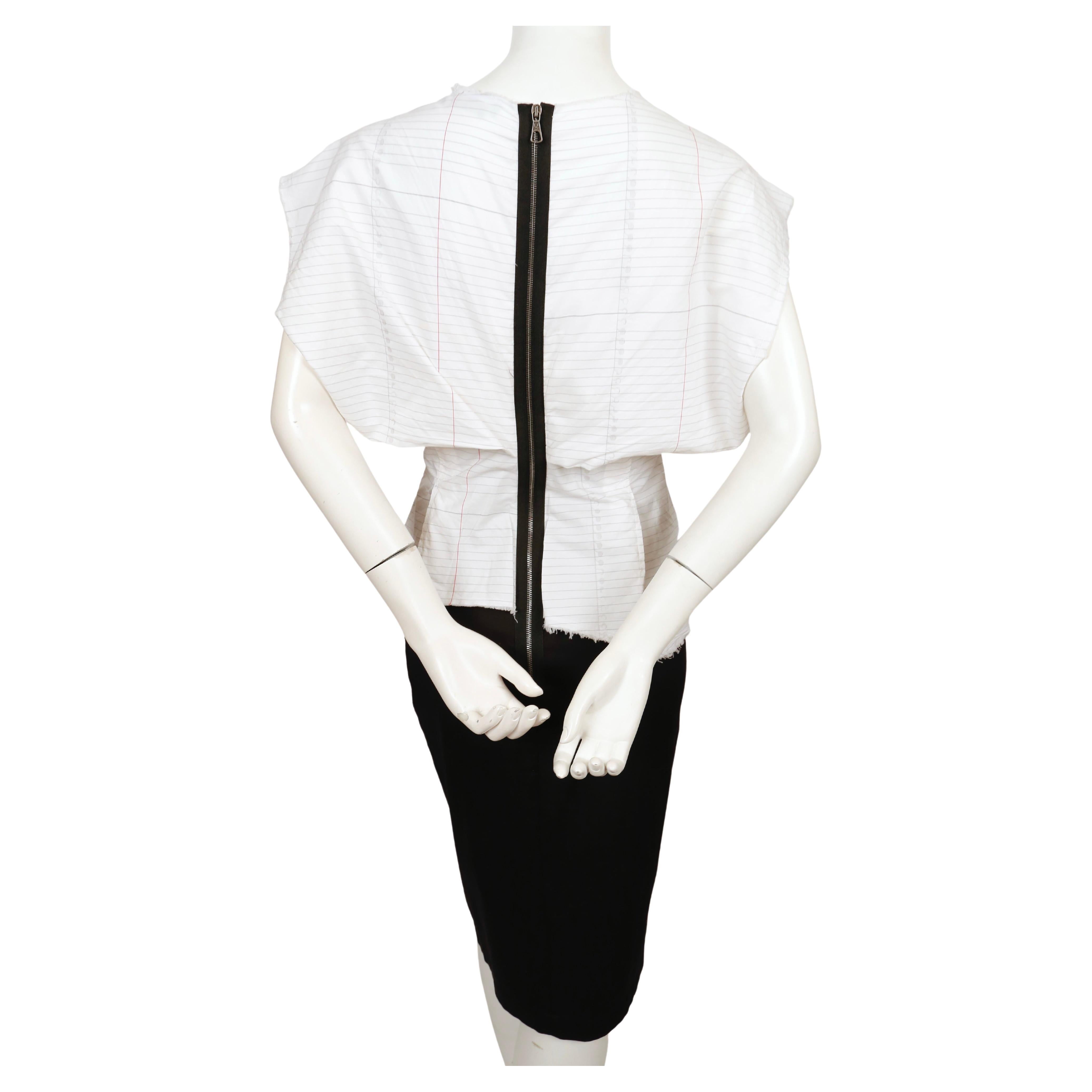ALEXANDER MCQUEEN Schößchenkleid mit Notebook-Papierdruck für Damen oder Herren im Angebot