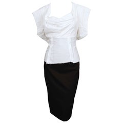 ALEXANDER MCQUEEN Robe péplum à imprimé papier carnet de notes