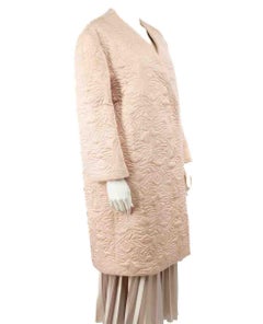 Alexander McQueen Pink Butterfly Embroidered Coat Size S