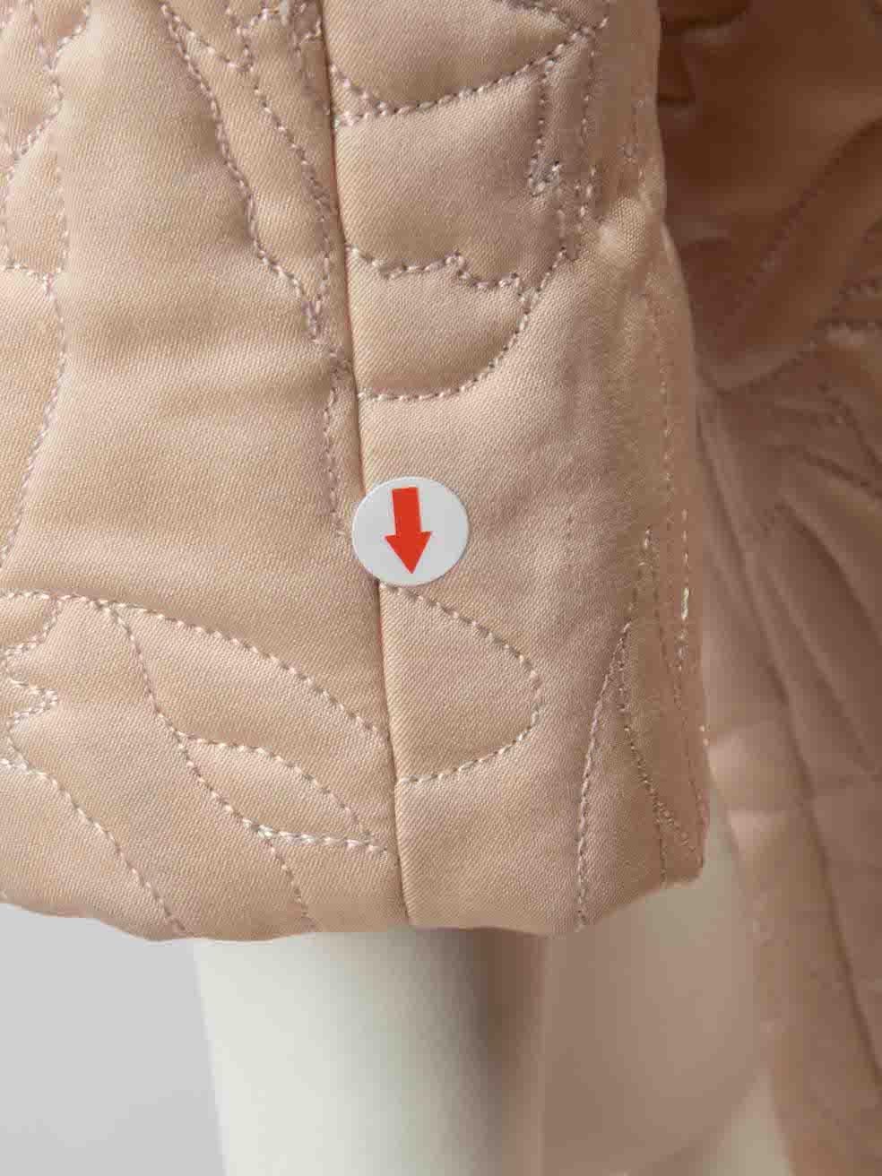 Women's Alexander McQueen Pink Butterfly Embroidered Coat Size S