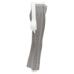 ALEXANDER McQueen Pantalon taille basse à carreaux roses 100% laine vierge A.I.C. IT38 XS