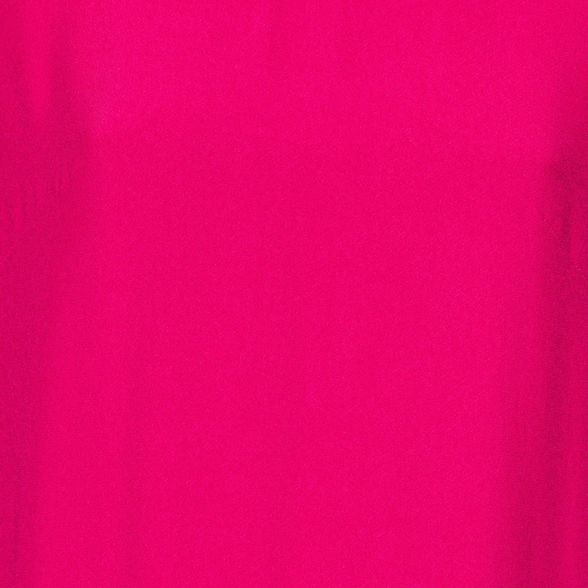 Alexander McQueen Pink Crepe Ruffled Tiered Mini Dress M 2