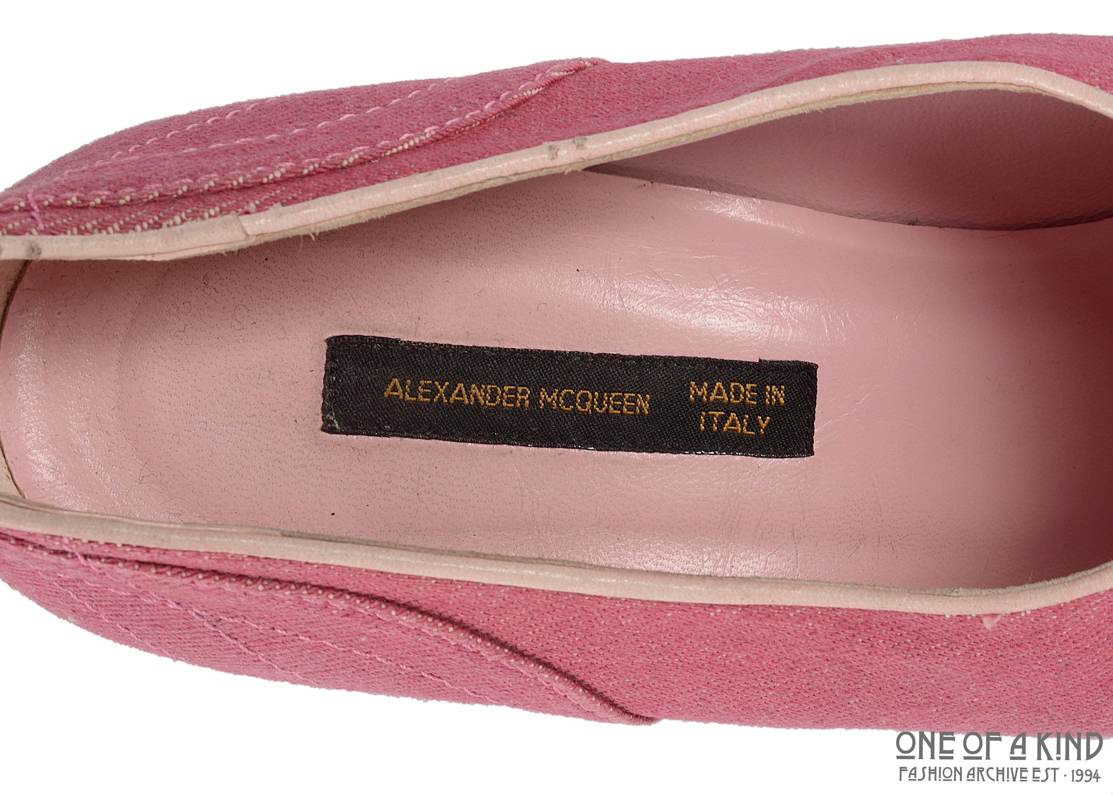 pink alexander mcqueen boots