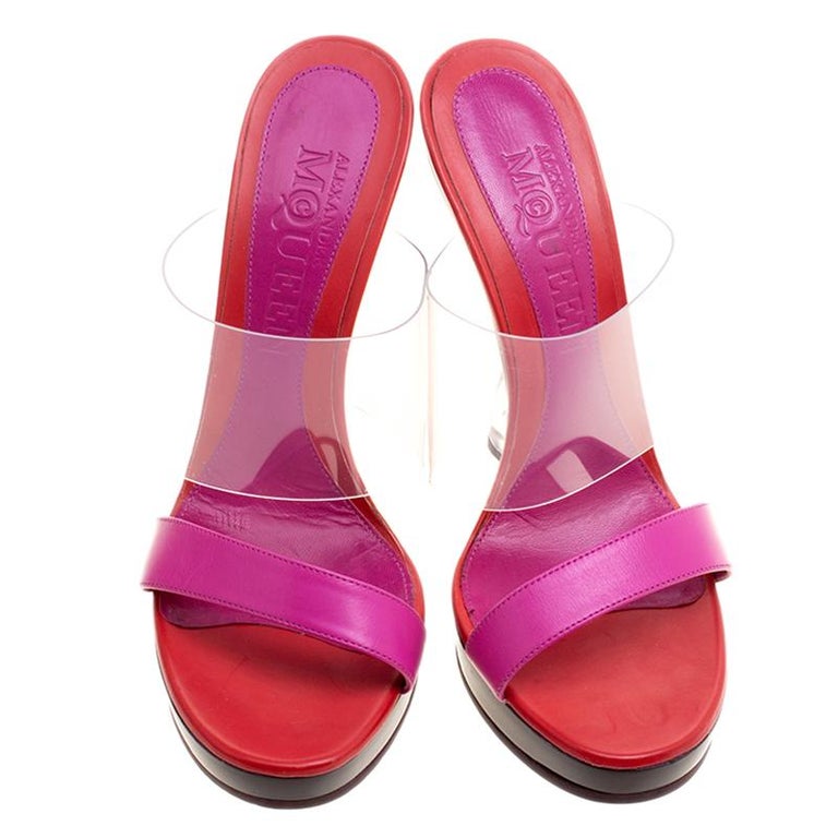 alexander mcqueen pink heels