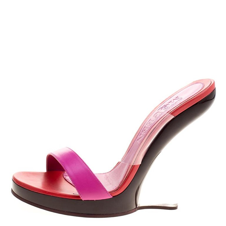 alexander mcqueen pink heels