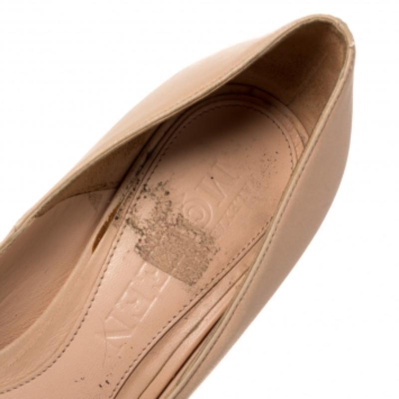 Alexander McQueen Pink Leather Crystal Embellished Skull Peep Toe Pumps Size36.5 For Sale 4