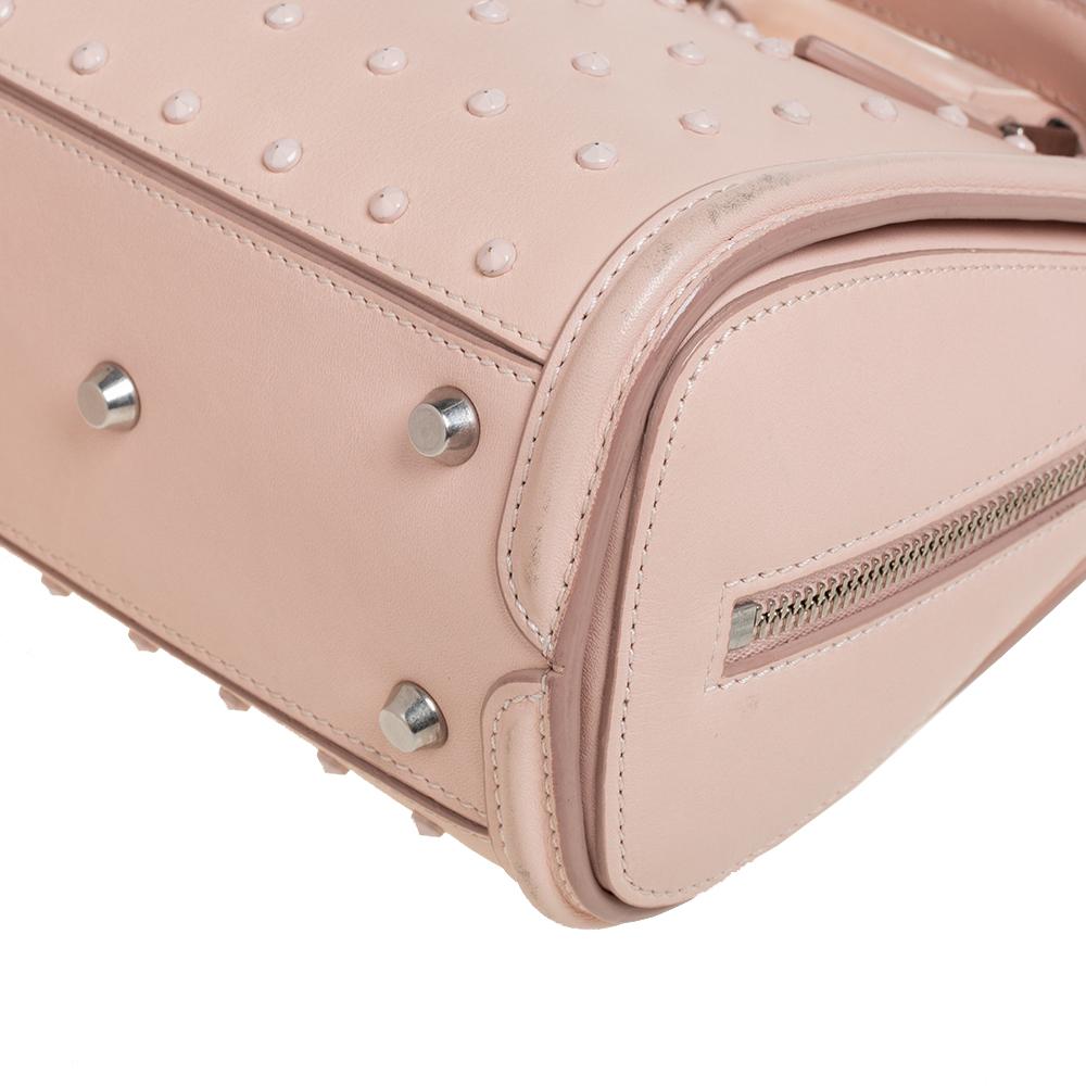 Alexander McQueen Pink Leather Mini Studded Heroine Shoulder Bag 6