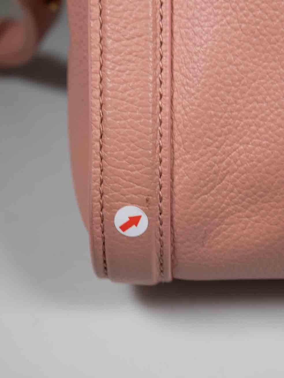 Alexander McQueen Pink Leather Skull Padlock Handbag For Sale 4