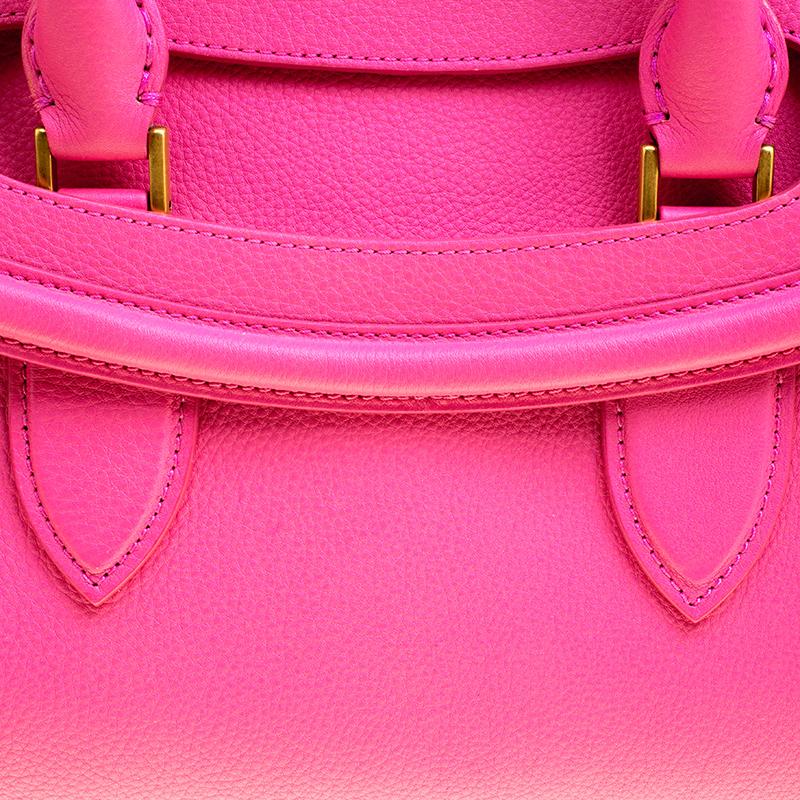 Women's Alexander McQueen Pink Leather Small Heroine Satchel