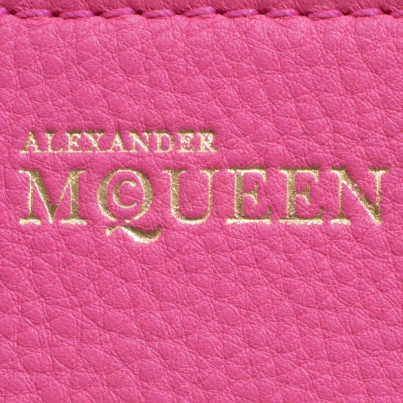 Alexander McQueen Pink Leather Small Heroine Satchel 3