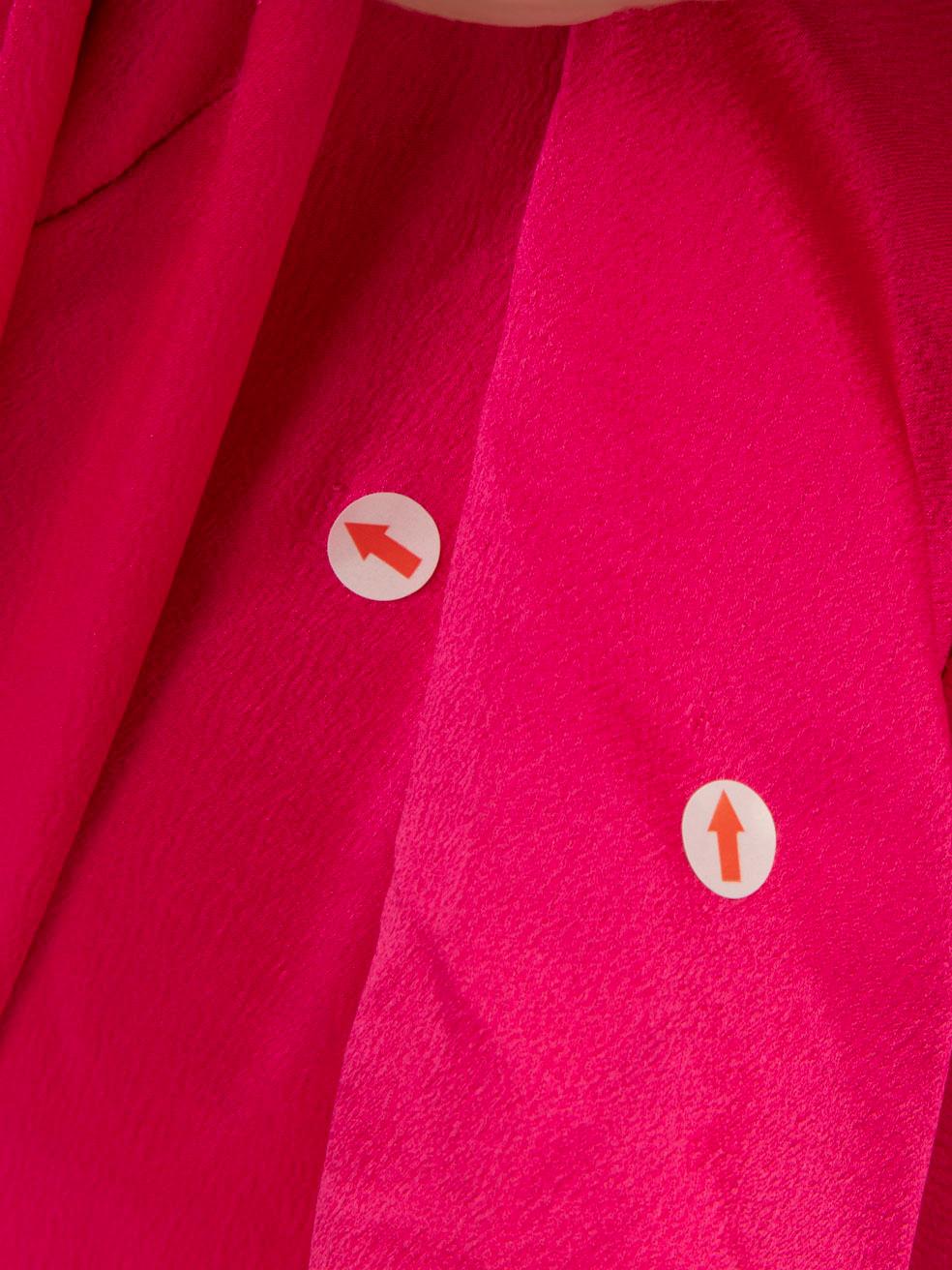 Alexander McQueen - Robe midi drapée en soie rose - Taille S Pour femmes en vente