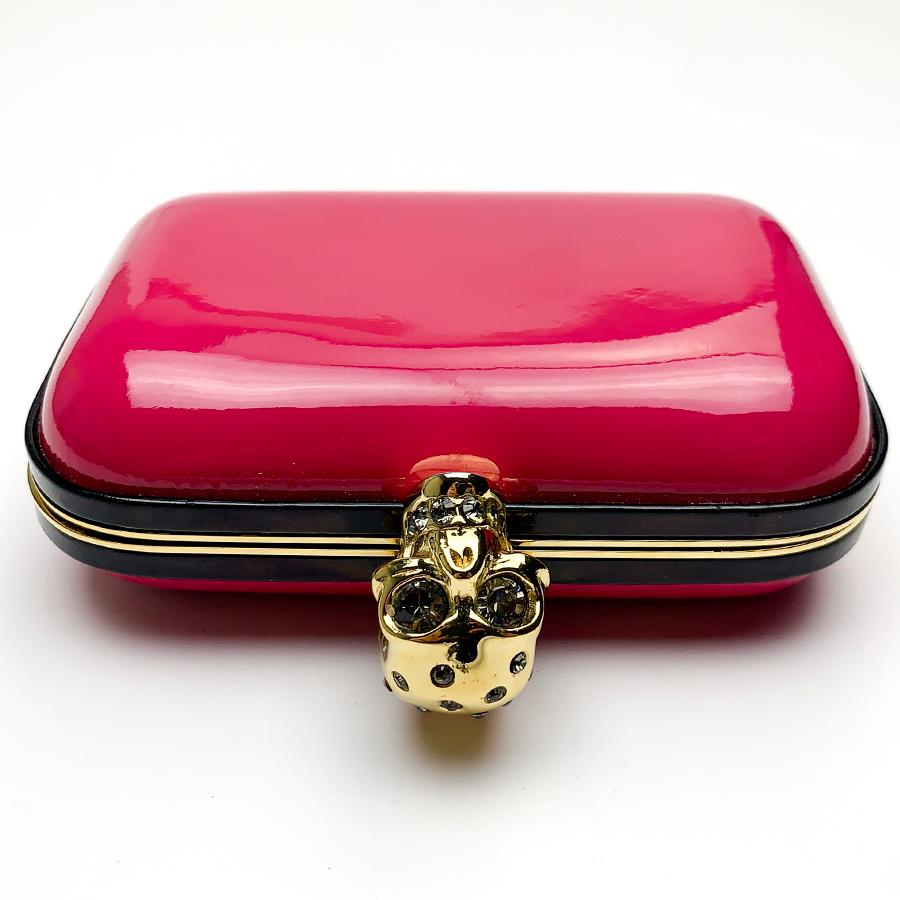 alexander mcqueen skull clutch bag