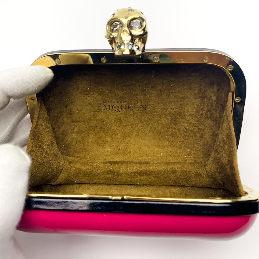 Women's ALEXANDER McQUEEN Pink Skull Clutch Bag