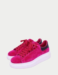 Alexander McQueen Pink Suede Platform Sneakers - EU 38