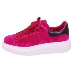 Alexander McQueen Pink Suede Platform Sneakers - EU 38