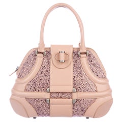 ALEXANDER MCQUEEN Pink Swarovski-Embellished Novak Bag