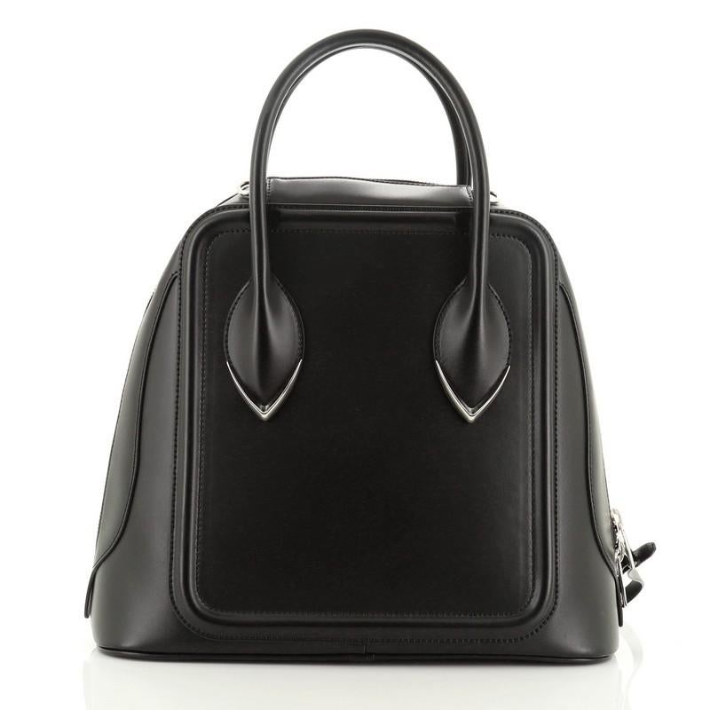 Black Alexander McQueen Pinter Top Handle Bag Leather