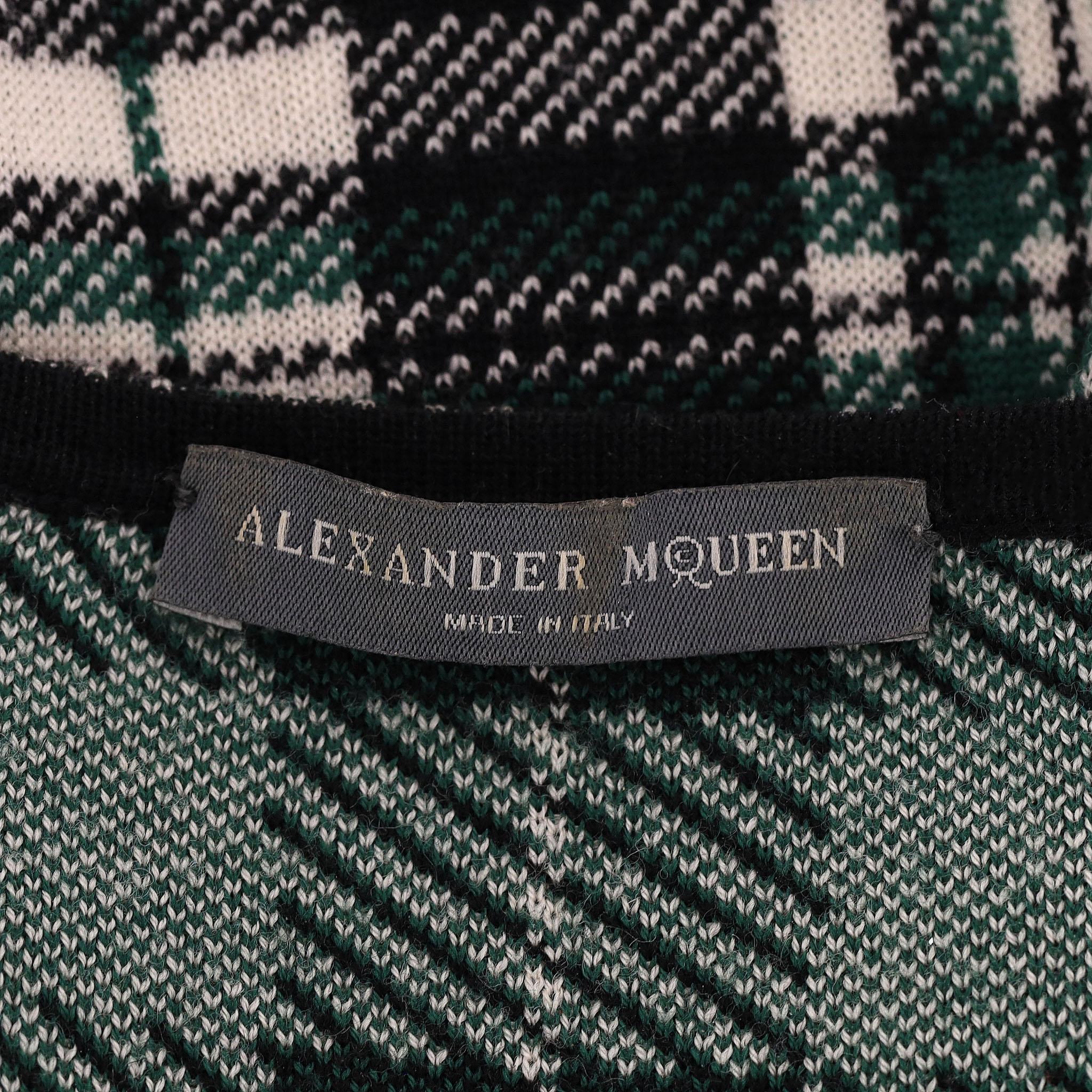 Alexander McQueen - Robe ajustée en laine à carreaux écossais Pour femmes en vente