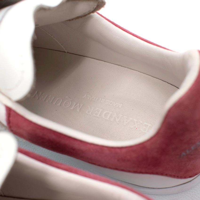 Alexander McQueen - Scarpe da ginnastica basse con suola a plateau e velcro in vendita 1