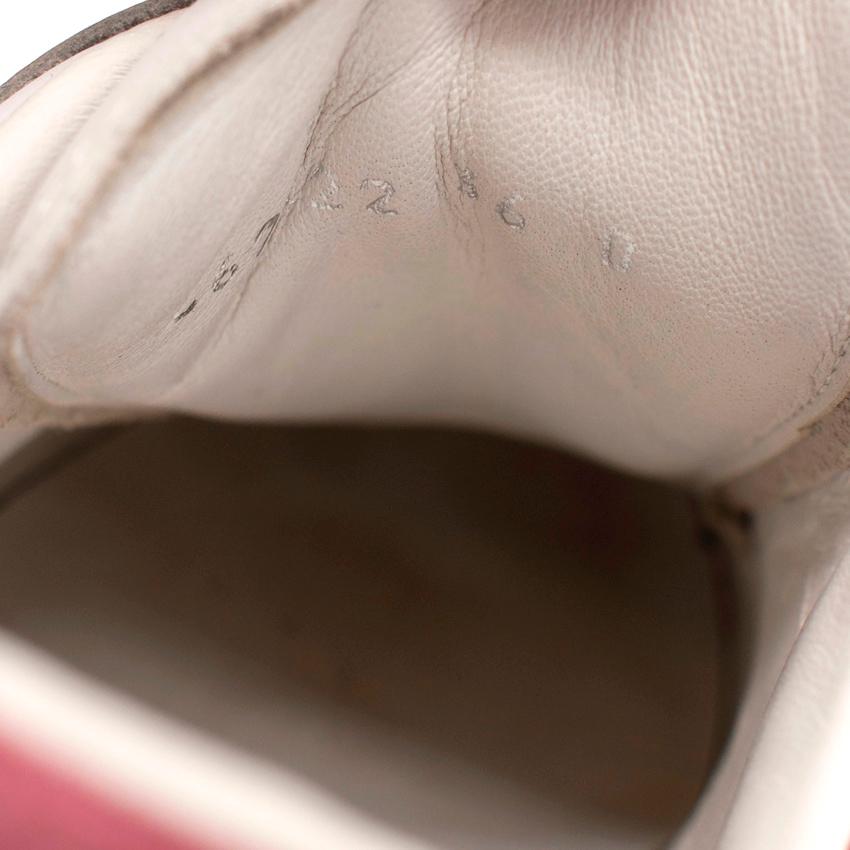 Alexander McQueen - Scarpe da ginnastica basse con suola a plateau e velcro in vendita 2
