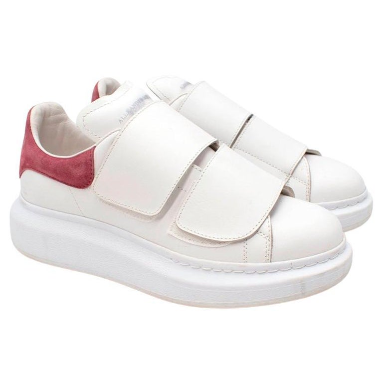 Alexander McQueen Platform Sole Low Top Velcro Trainers For Sale at 1stDibs