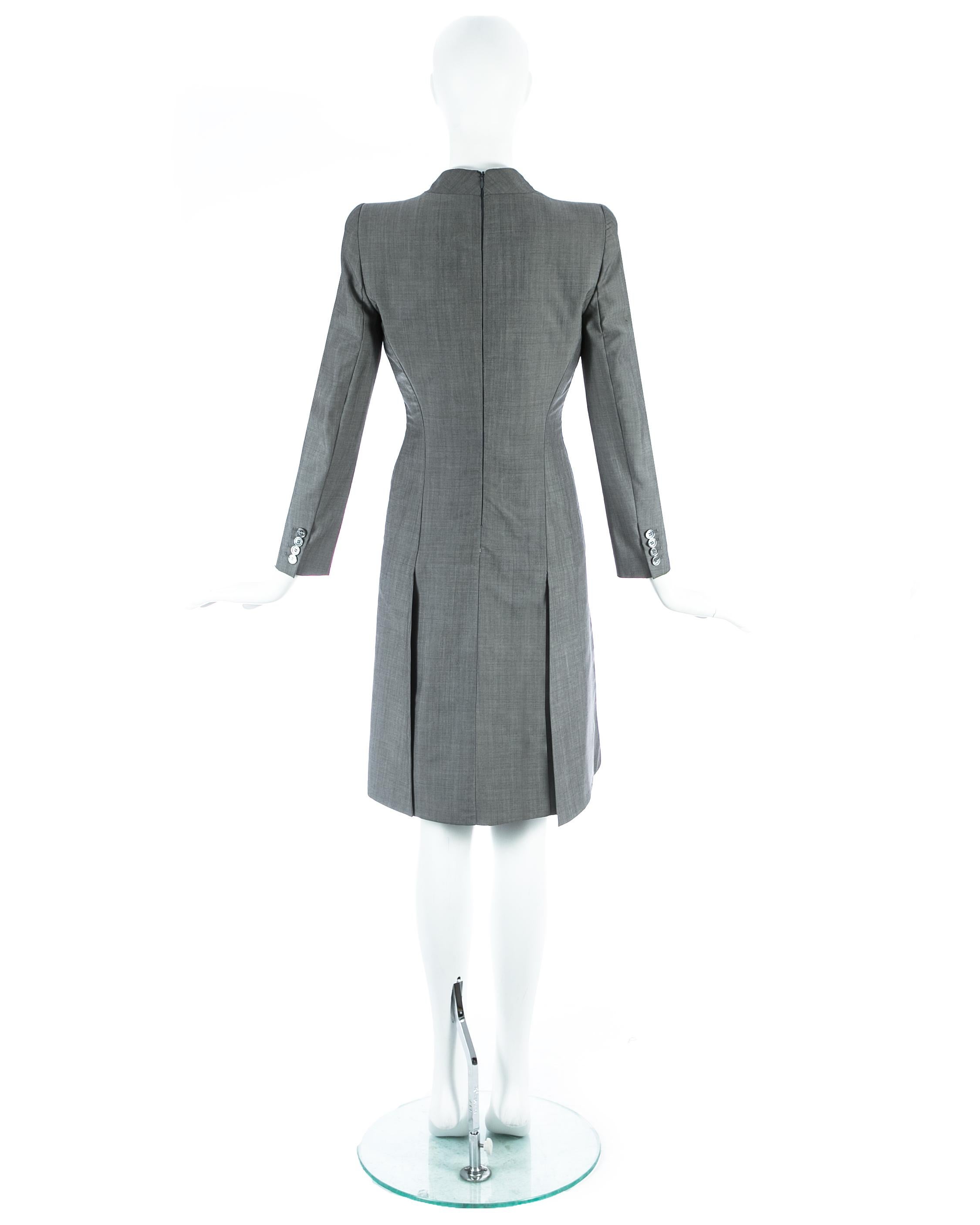 Alexander McQueen 'Plato's Atlantis' grey wool dress, ca. 2010 3