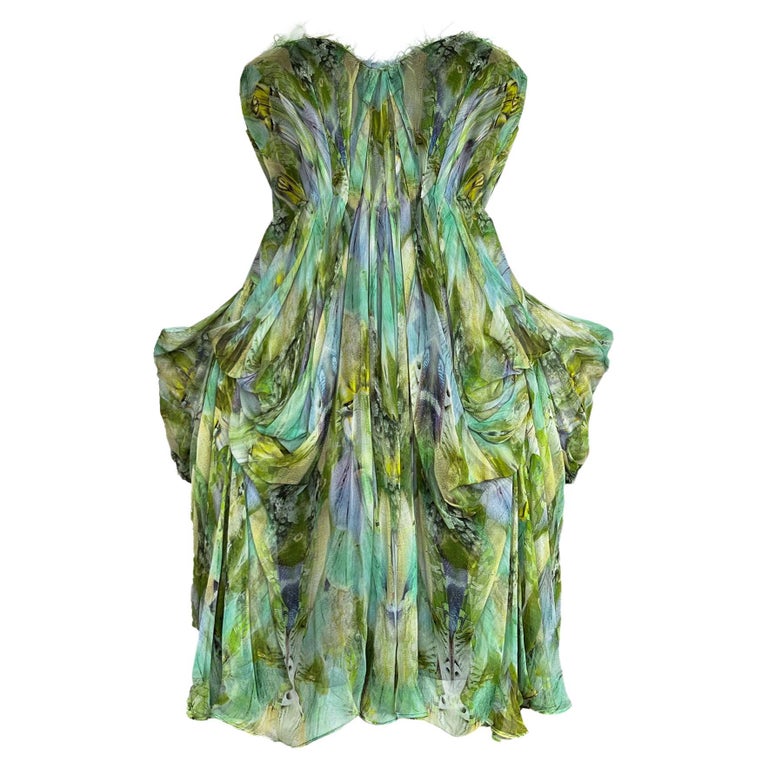 Alexander McQueen Plato's Atlantis "Praying Mantis" Silk Dress, SS 2010 For  Sale at 1stDibs