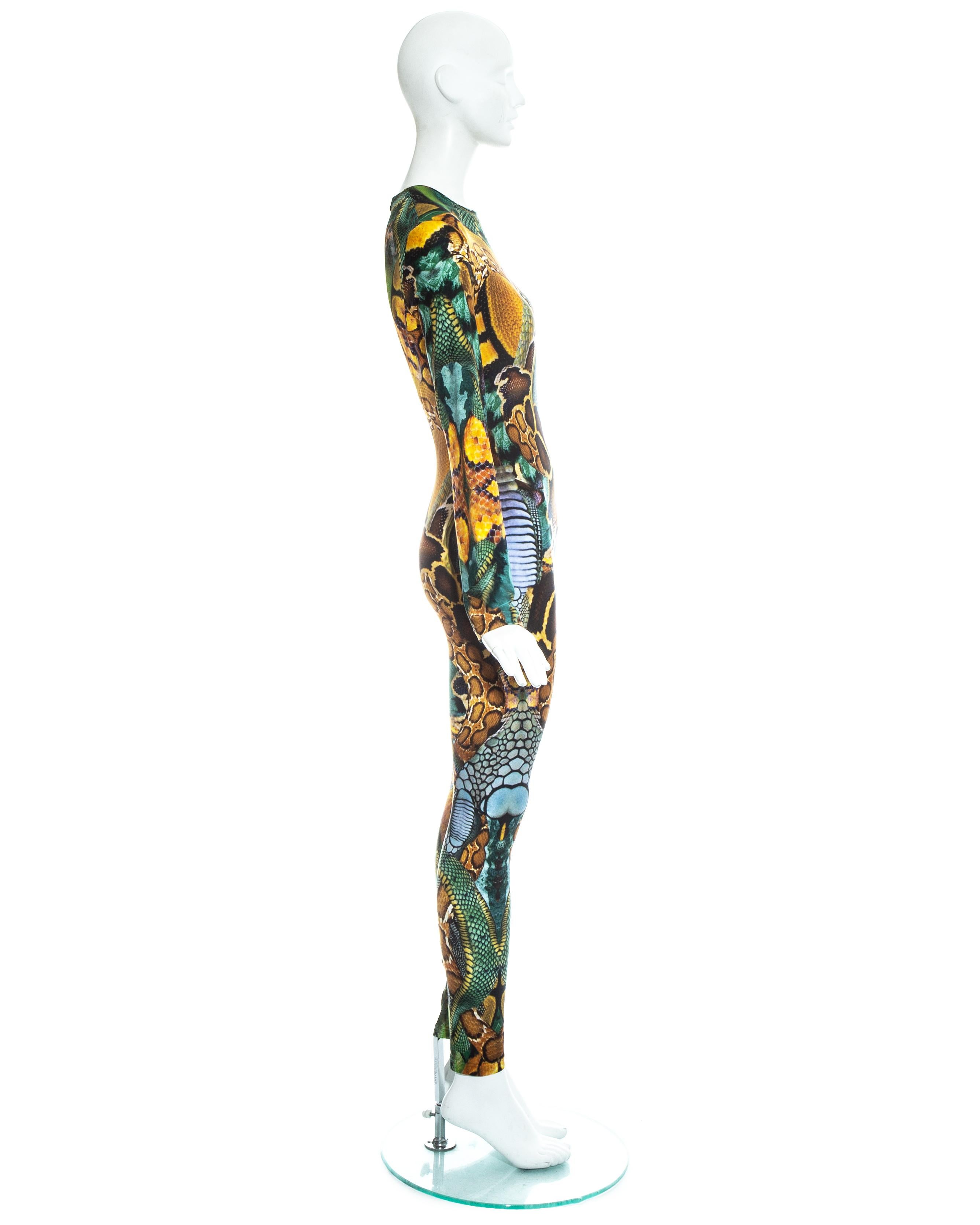  Body en lycra imprimé Atlantis d'Alexander Mcqueen Plato, P/E 2010 Pour femmes 
