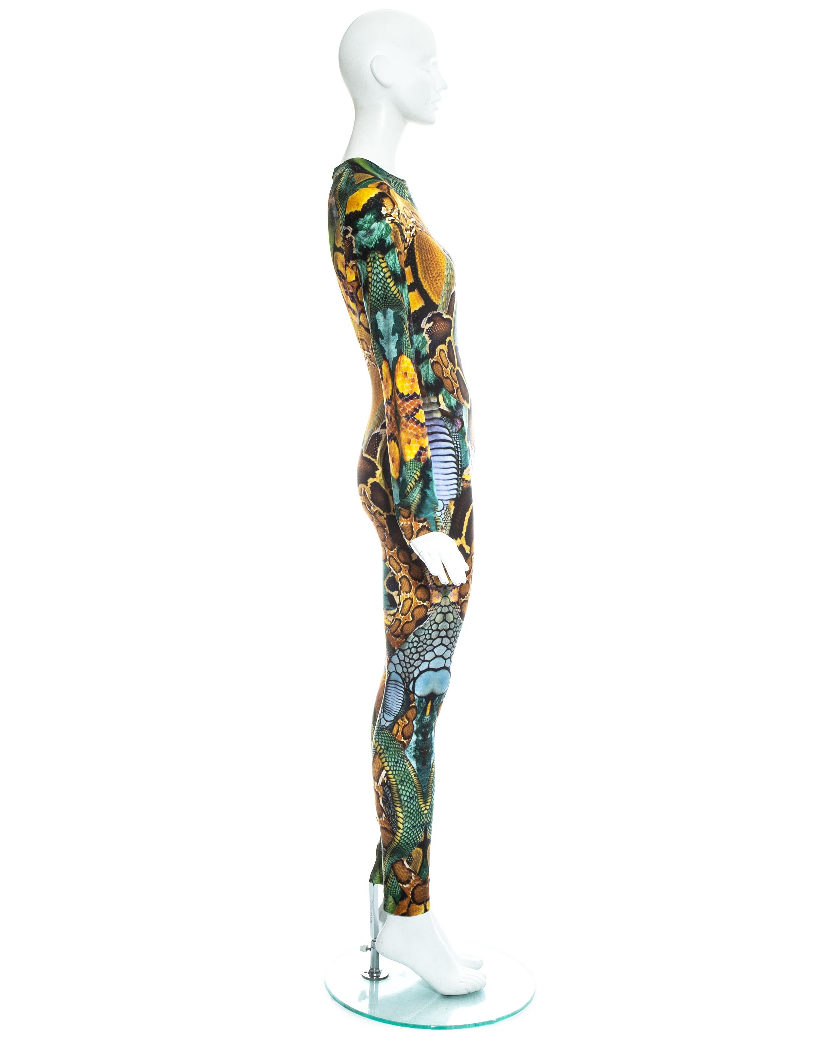 Alexander Mcqueen Plato's Atlantis printed lycra bodystocking, ss 2010 ...