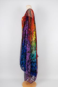 Alexander Mcqueen Pleated Colored Silk Muslin Bustier Dress Spring, 2008