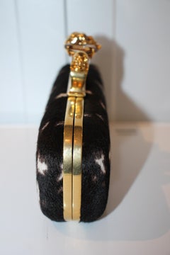 Alexander McQueen Ponyhair Knuckle Duster Clutch