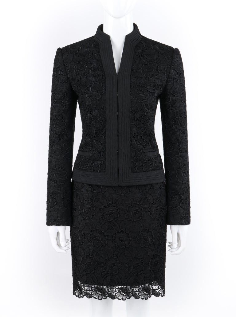 ALEXANDER McQUEEN Pre-Fall 2006 Black Two Piece Lace Jacket
