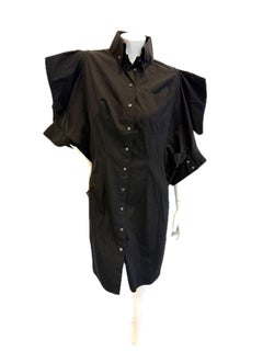 Alexander McQueen Pre-Fall 2009 Kimono Sleeve Shirt Dress Size 42