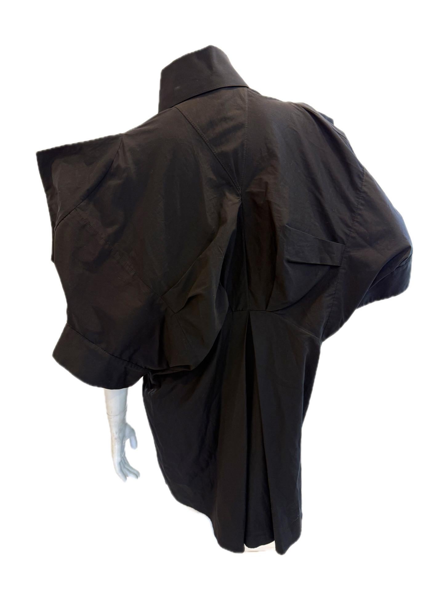 Alexander McQueen Pre-Fall 2009 Robe chemise à manches kimono Taille 42 en vente 1