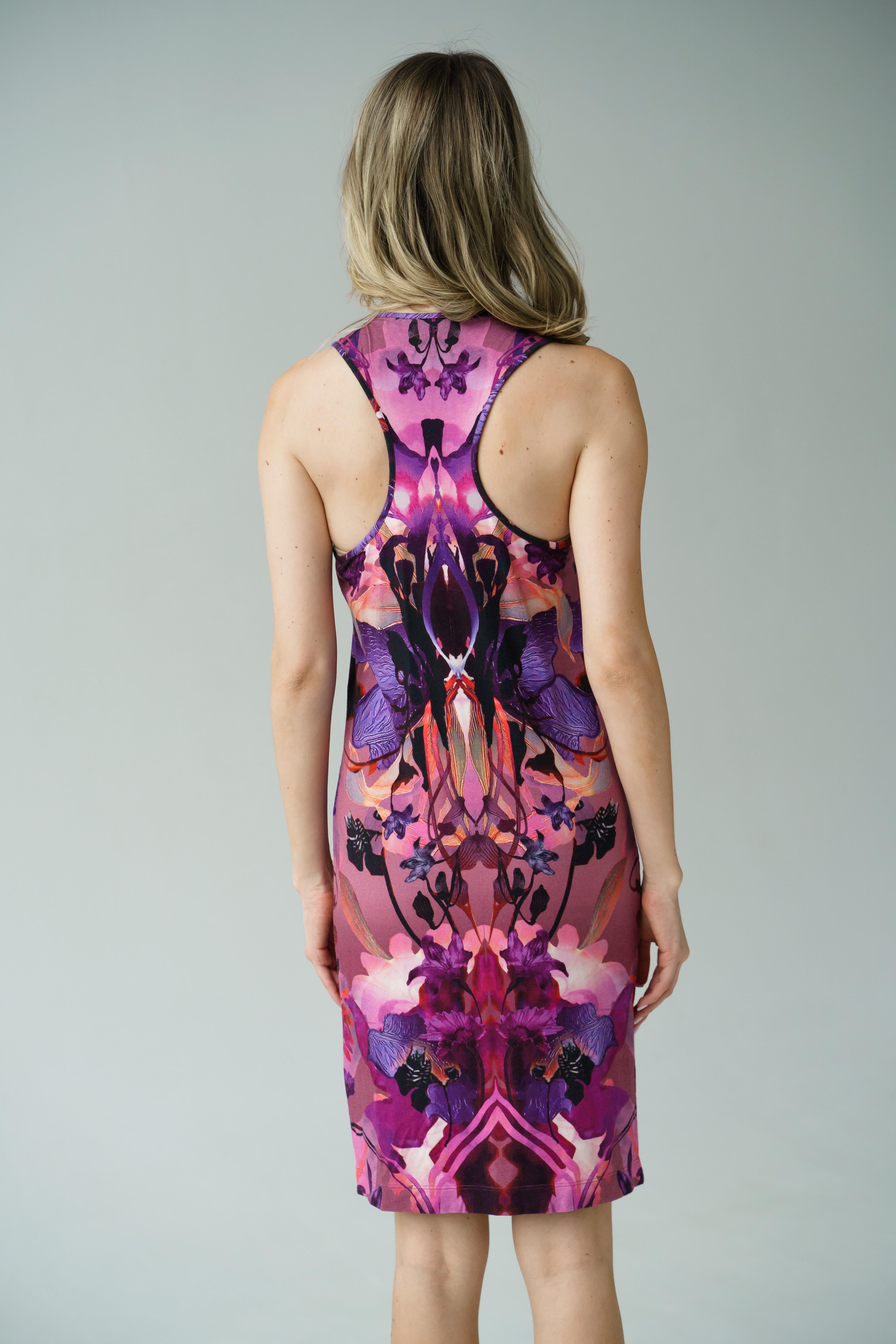 Alexander McQueen Pre-Fall 2010 orhid dress For Sale 2