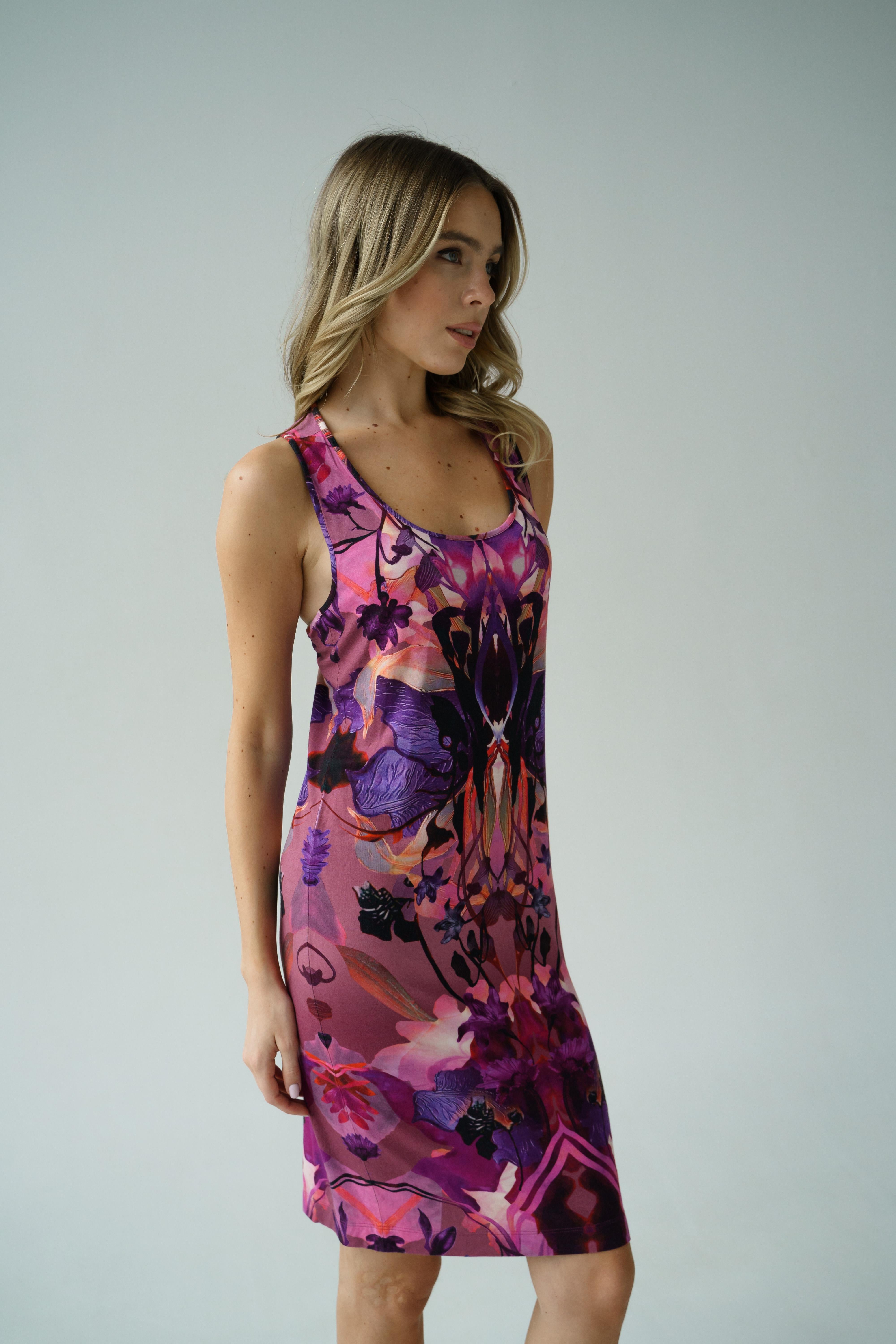 Alexander McQueen Pre-Fall 2010 orhid dress For Sale 4