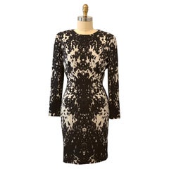Alexander McQueen Pre-Fall 2011 Published Rorschach Animal Print Sheath Dress
