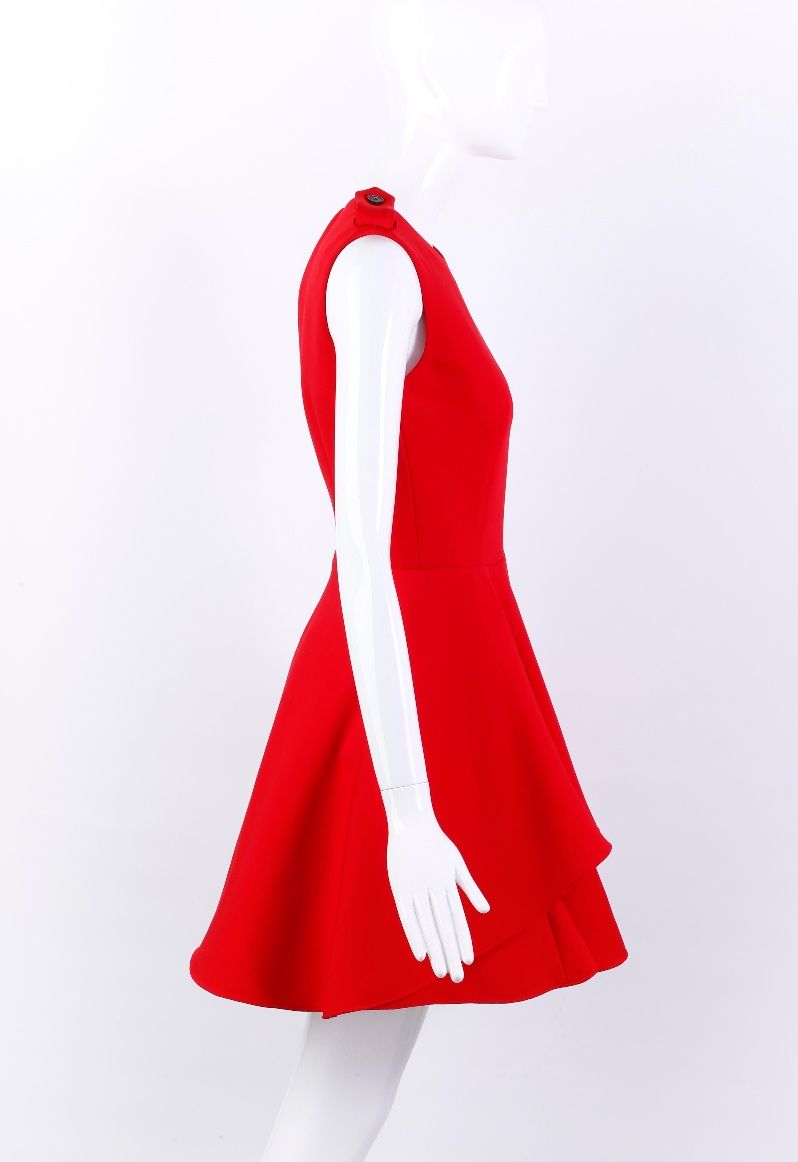 fit and flare red dress