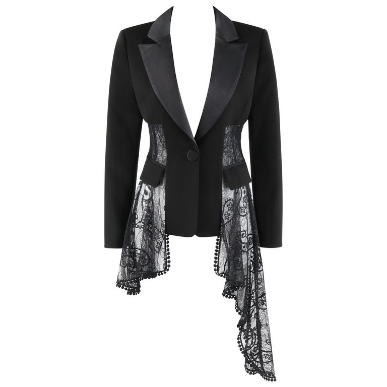 black lace suit