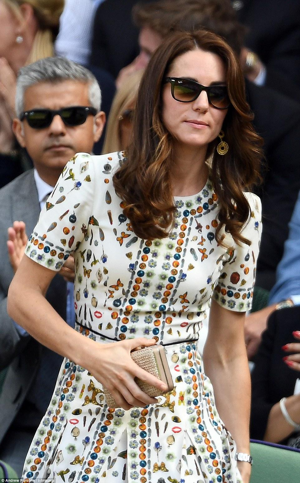 kate middleton print dress