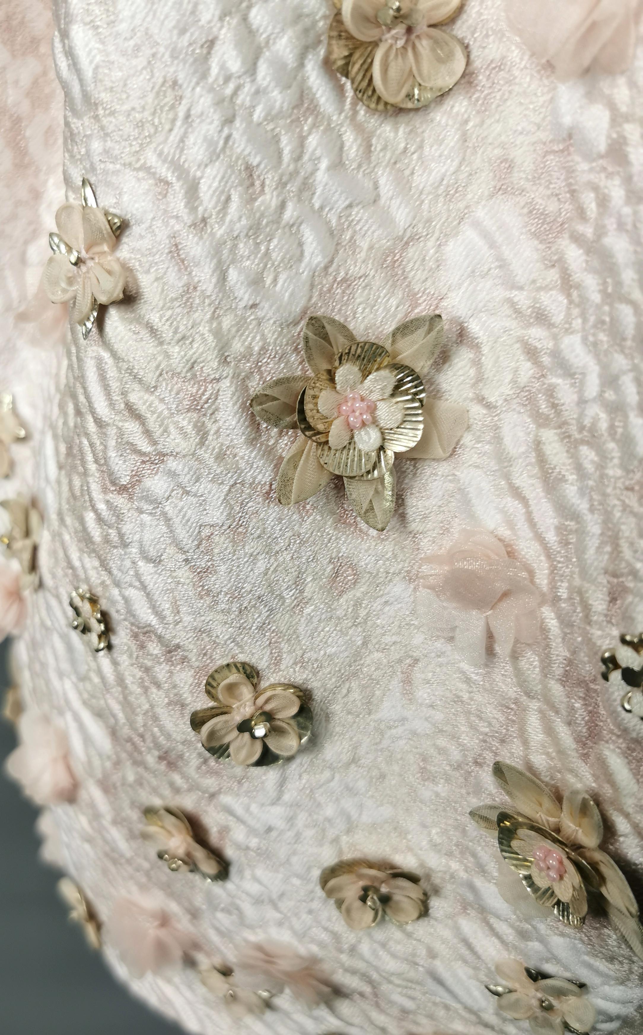 Alexander McQueen puffball embellished silk dress, pink 7